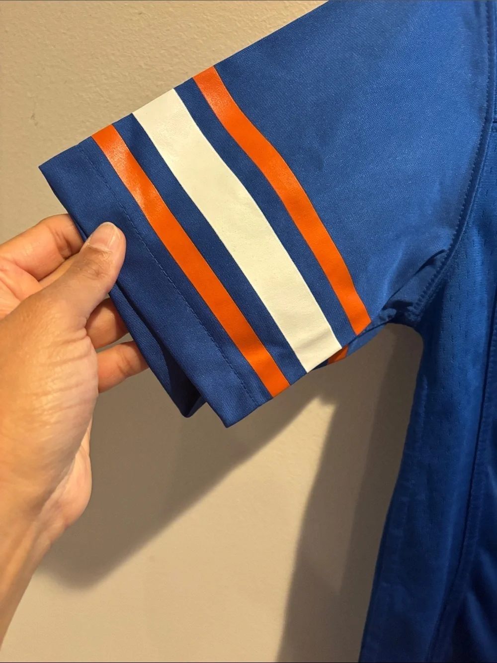 Nike kids Blue Gators Short Sleeve Football Jersey with Orange & White Accents
